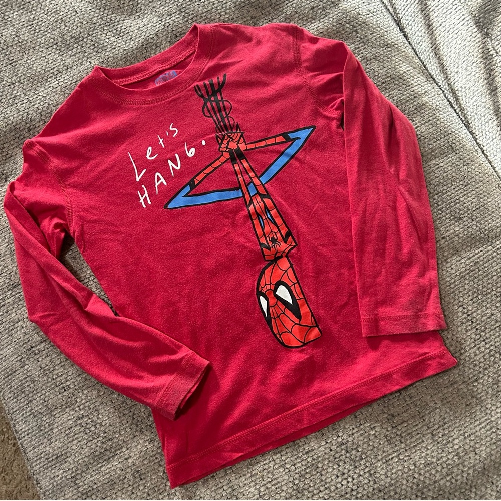 Marvel Spider-Man Long Sleeve Tee Boys Small
